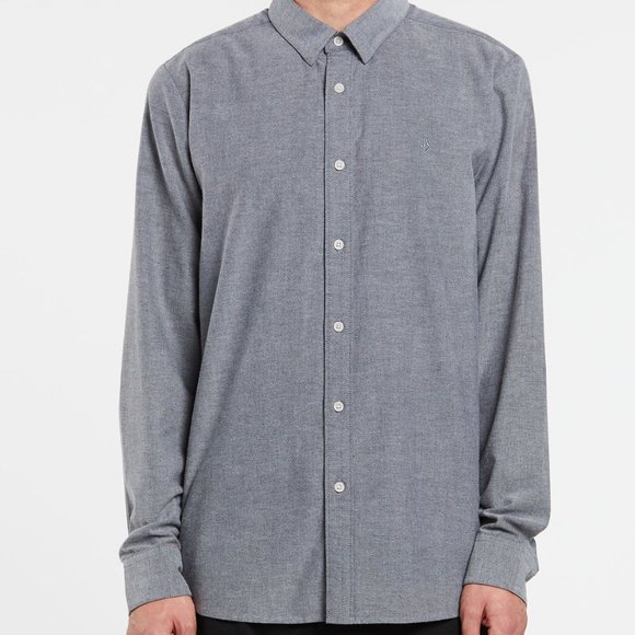 Volcome Oxford Stretch Long Sleeve Shirt - Picture 1 of 4